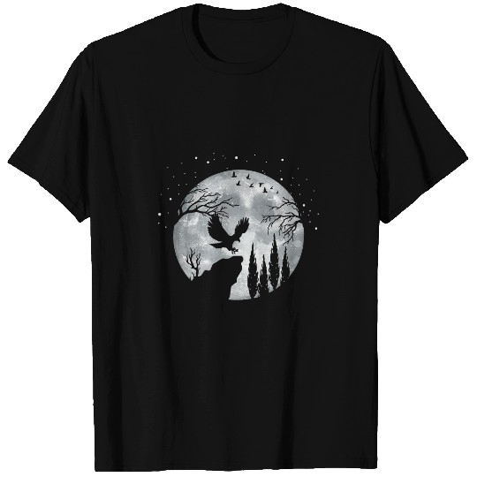 Flying Bald Eagle Night Sky 2Silhouette eagless Eagle T-Shirts