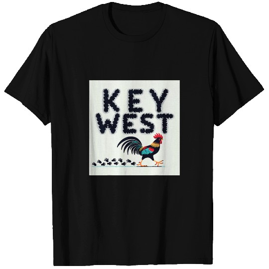 Chicken Lover Key West chicken crossing the road Rooster T-Shirts
