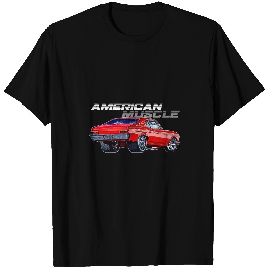American Muscle Classic Car Drag Racing Horse Power T-Shirts