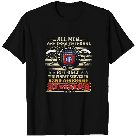 All Men US armys 82nd AIRBORNE Division Gifts Patriotic Flag T-Shirts
