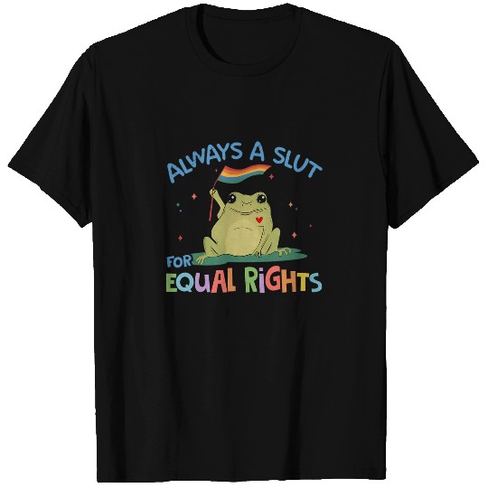 Funny Equal Rights Frog And Toad Say Gay Happy Pride Month T-Shirts