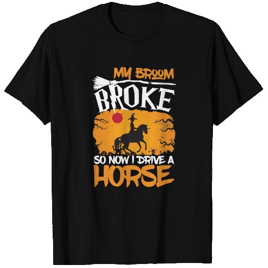 Horses Equestrian halloween Funny Horse Riding Cowboy Cowgirls Riding T-Shirts