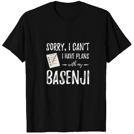 Basenji Dog Plans Funny Dog Mom or Dog Dad Gift Idea T-Shirts