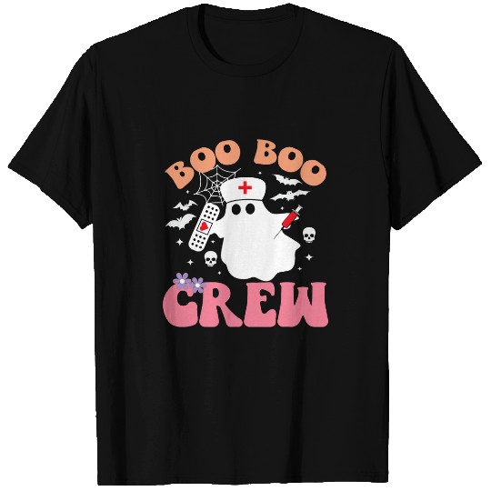 Boo Boo Crew quote nurses cool Halloween nurses Costume T-Shirts