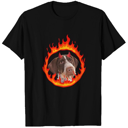Devil Dog Pointers German Wirehaired T-Shirts