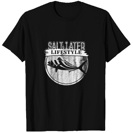 Chicken Lover Saltwater Deep Sea Fishing Angler Fisherman Sport Rooster T-Shirts
