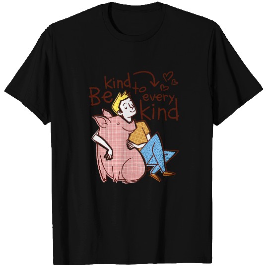 Animals Pig Vegan Vegetable Vegetarian Animal Friend T-Shirts