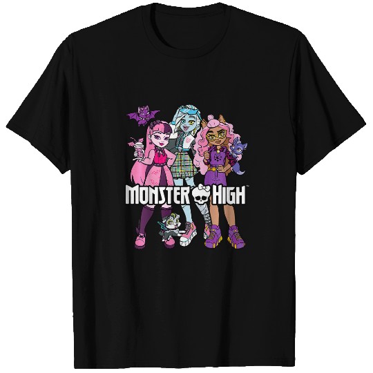 Kids Monster High STUDENT Group With Pets T-Shirts