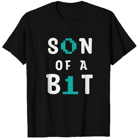 Son Of A Bit Computer Science Binary Code IT Tech Programmer 1 T-Shirts