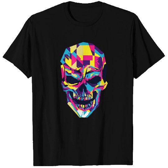 Skeletons Skulls Colorful Melting Skull Art Graphic Halloween Group Halloween 2 Skull T-Shirts