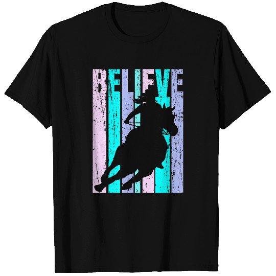 Pink Cowgirls Horse Riding Equine Equestrian Cute Cool T-Shirts