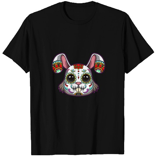 Skeletons Skulls Rabbit Sugar Skulls Funny Day Of The Deads Easter Skull T-Shirts