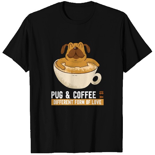 Pug Lover Coffee Cup 12 Pugs Dog T-Shirts
