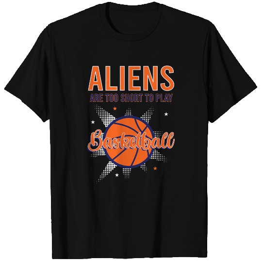 Funny Basketball Aliens Funny Alien Abduction Area 51 Basketball Pun T-Shirts
