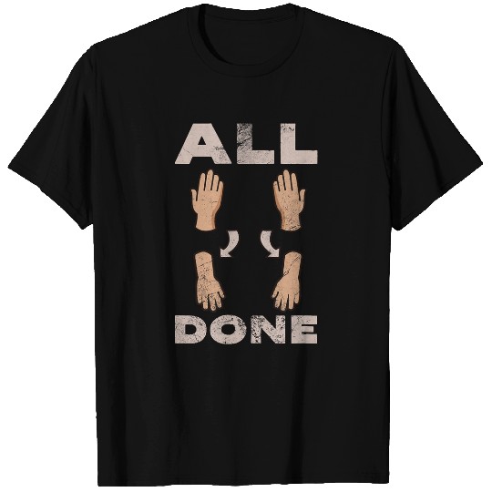 All Done Speech Language Pathologist Speech Therapist Grunge T-Shirts
