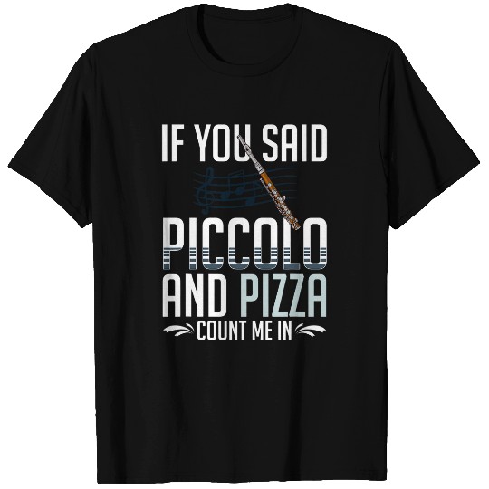 Funny Flute Piccolo Instrument Music Flute Player Beginner Lesson 2 T-Shirts