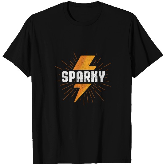 Electrical Gift Funny Sparky Nickname Lightning Bolt Electrician T-Shirts