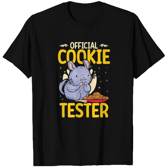 Funny Official Cookie Tester Baker Chinchilla Lover T-Shirts