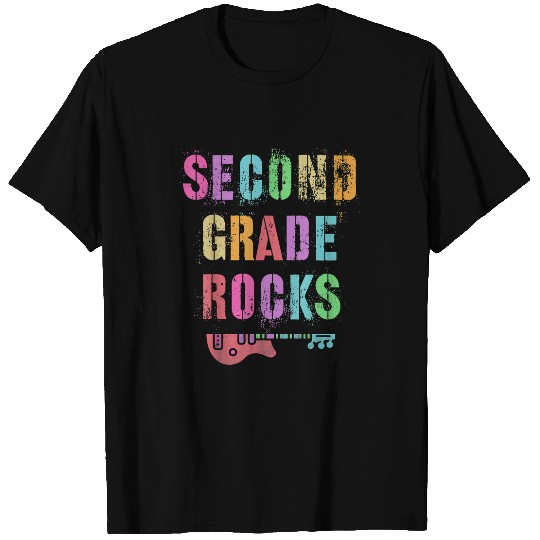 second grade rocks student teacher team 2nd grader rockstar T-Shirts