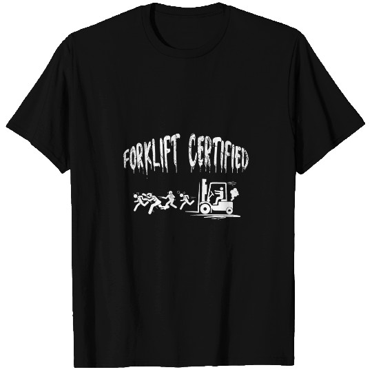 Funny Forklift Operator Forklift Certified Retro vintages 4 T-Shirts