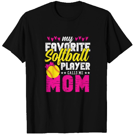 Softball Gift Funny Softball Mom Daughter Practice Proud Parents T-Shirts