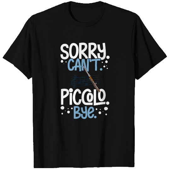 Funny Flute Piccolo Instrument Music Flute Player Beginner Lesson 8 T-Shirts