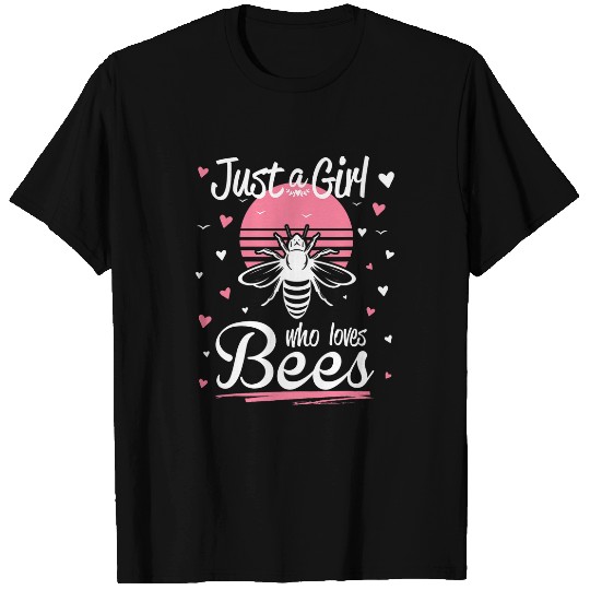 Bee Design Just A Girl Who Loves Bees T-Shirts
