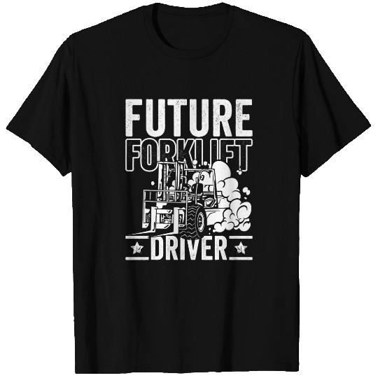 Future Forklift Driver Forklift Operator Warehouse for Kids T-Shirts