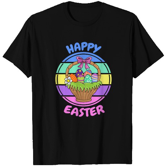 Happy Easter Egg Basket T-Shirts