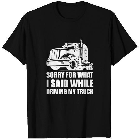 Big Rig Semi Trucker Design for a Flatbed Truck Driver T-Shirts