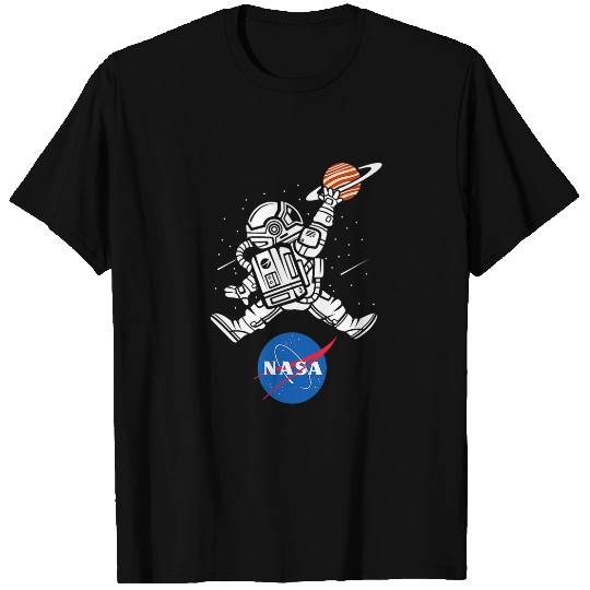 Funny Basketball Astronaut Basketball NASA T-Shirts