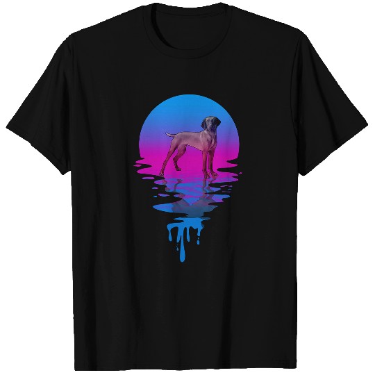 Dog Vizsla vintages Retro Sunset Vizsla T-Shirts