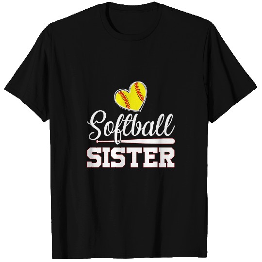 Sport Baseball Funny Softball Sister Baseball Lover Women Mothers Day T-Shirts