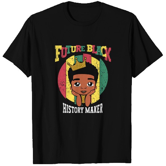Future Black History Maker Juneteenth Afro Black Boy Cute T-Shirts