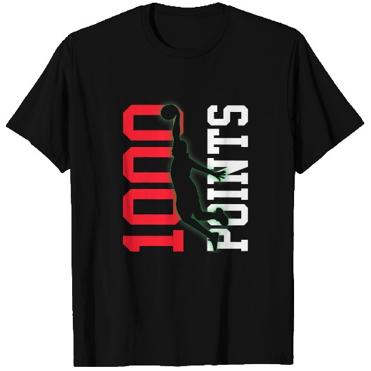 Funny Basketball 1000 Points Basketball Scorer High School Basketball Player T-Shirts