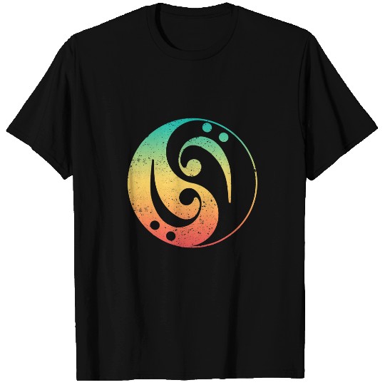Funny Guitar Lover Ying Yang Bass Guitar Player Musical Instrument Bass T-Shirts
