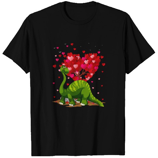 Brontosaurus Dinosaur Lover Brontosaurus Valentines Day T-Shirts