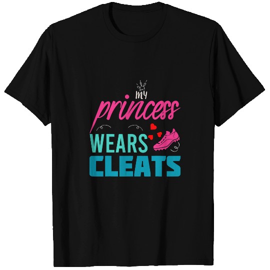 Sport Baseball softball dad mom baseball player my princess wears T-Shirts