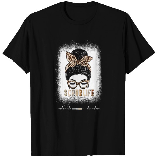 nurses Casual Clothing Animal Print nurses Outfit Scrub Life T-Shirts