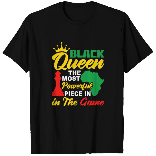 Black Queen The mosts Powerful Piece in The Game Women Girl 2 T-Shirts