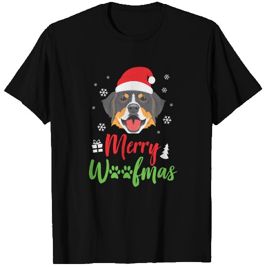 Christmas Dog Australian Shepherd Merry Woofmas Gift 1 T-Shirts