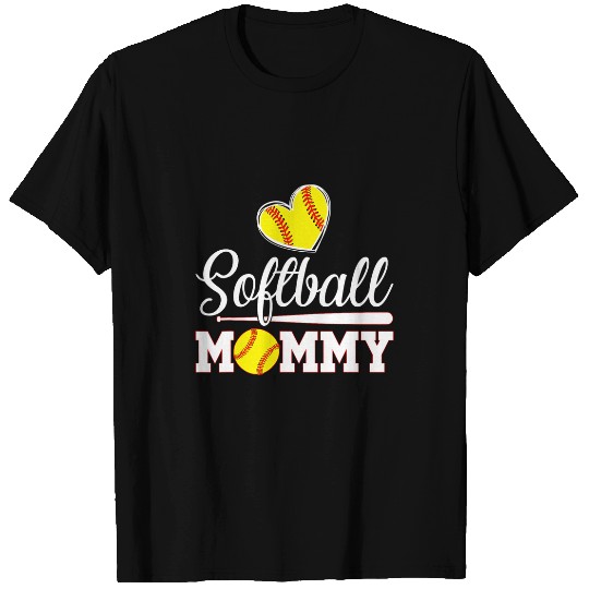 Sport Baseball Funny Softball Mommy Baseball Lover Women Mothers Day T-Shirts