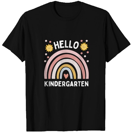Hello Kindergarten Back to School Teacher Student Quote T-Shirts