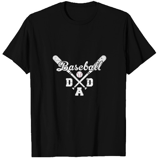 Sport Baseball Dad vintages Funny Fathers Day Proud Daddy Coach T-Shirts