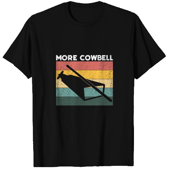 Funny Drummer Bell More Cowbell Vintage Funny Drummer Cowbell Funny 212 T-Shirts