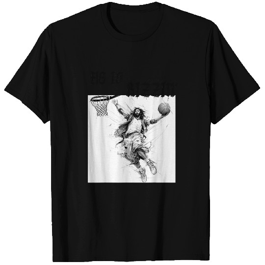 Sport Basketball He Is Rizzin Funny Jesus Basketball Meme Christian Easter 22 T-Shirts