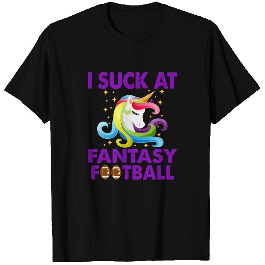 Sport American Football Fantasy Football Champion I Suck at Fantasy Football T-Shirts