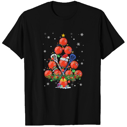 Sport Pickleball Christmas Tree Santa Pickleball X Mas Lights T-Shirts
