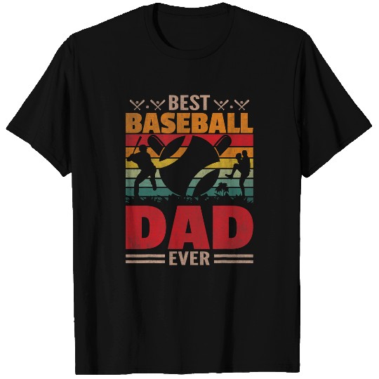 Sport Baseball Dad bests Baseball Coachs Dad Ever Funny Fathers Day T-Shirts