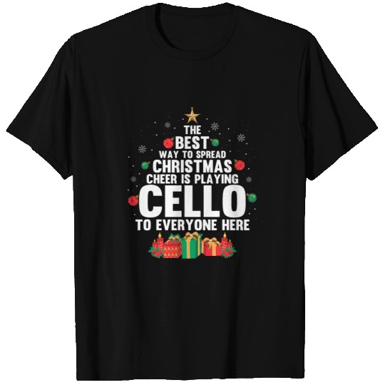 Funny Cellist Playing Cello Christmas Classical Music Orchestra T-Shirts